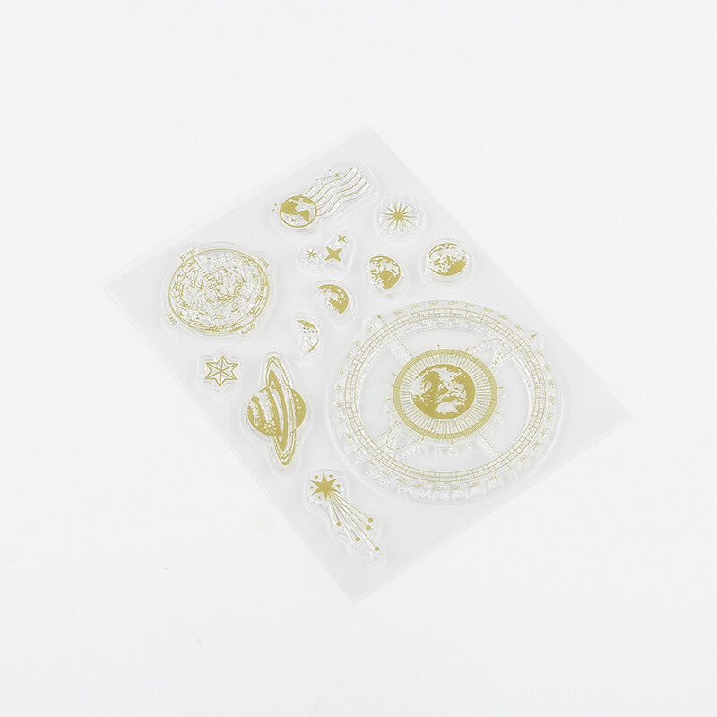 Celestial Things of the Stars BGM Clear Stamp Set is perfect for decorating your planner, bullet journal scrapbook, card making or crafting project.