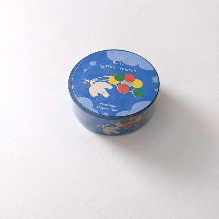 Bird Celebration Washi Tape Keaton Flowers