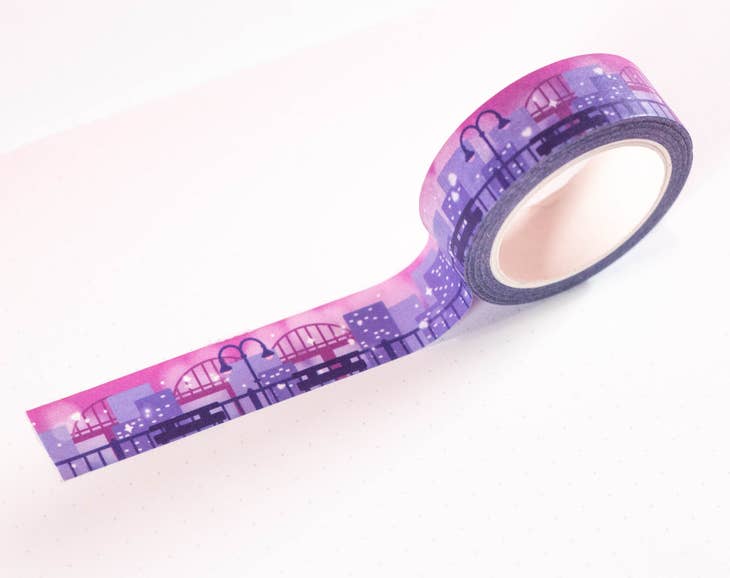 Unicorn Eclipse - City Skyline Washi Tape