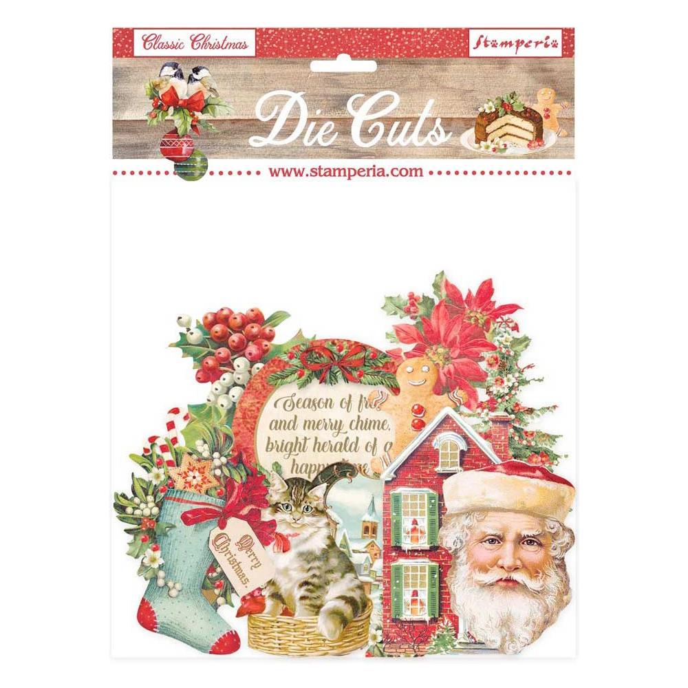 Classic Christmas Stamperia Die-Cuts 38/pkg