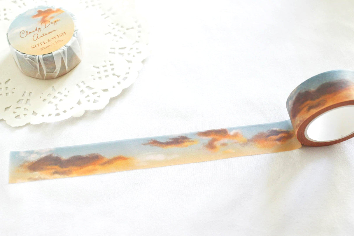 Cloudy Days Autumn Washi Tape