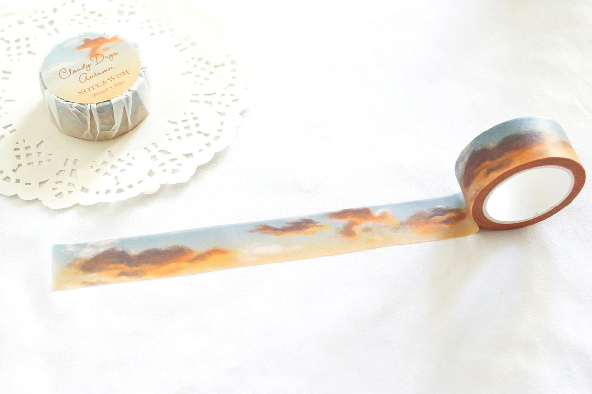 Cloudy Days Autumn Washi Tape