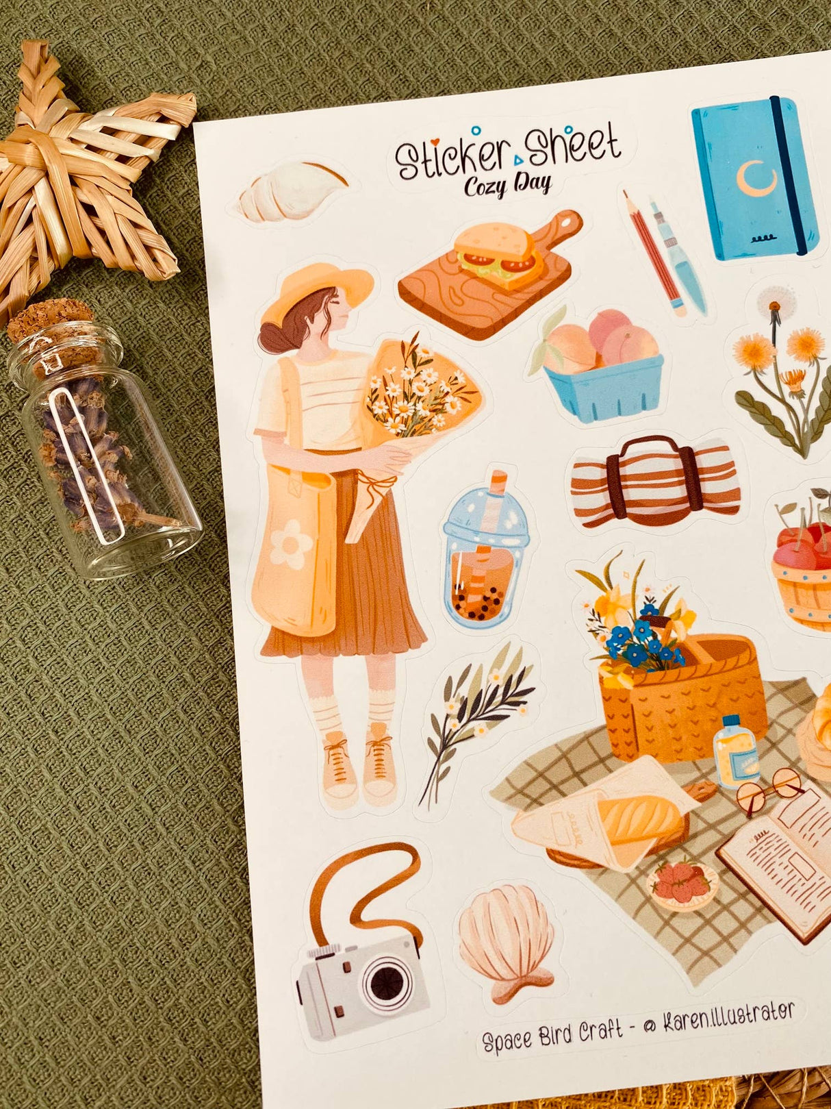 Cozy Day Planner Sticker Sheet