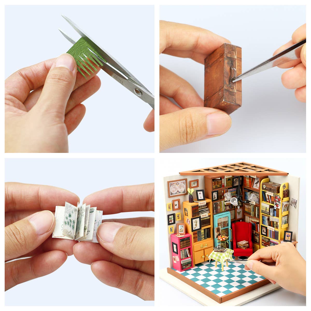 DIY 3D Wooden Puzzle Miniature House Sam's Study