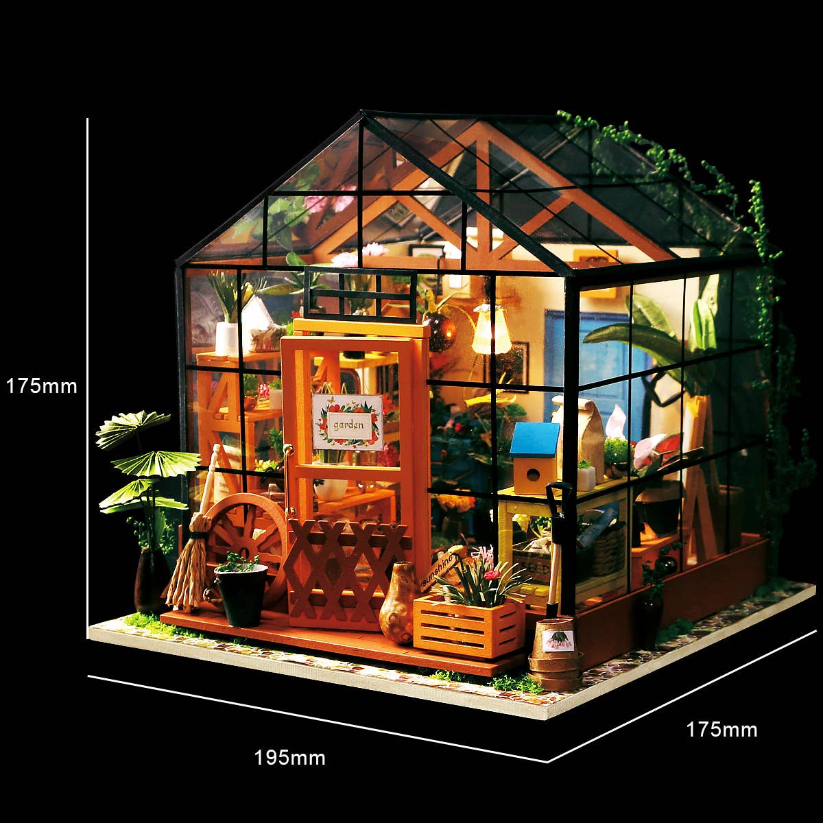 DIY 3D Wooden Puzzle Miniature House Cathy's Flower House
