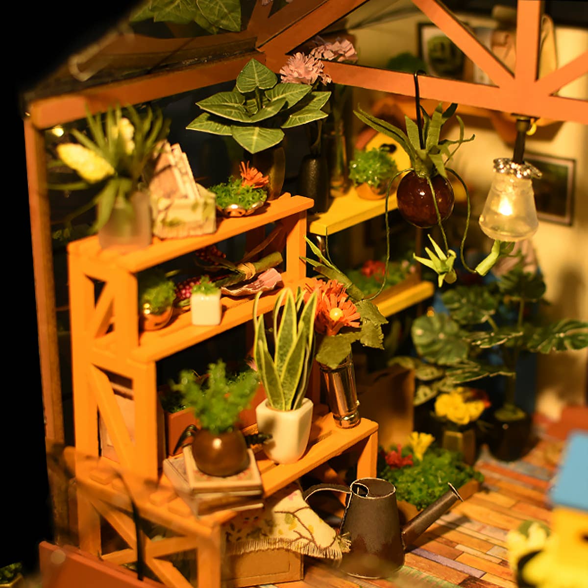 DIY 3D Wooden Puzzle Miniature House Cathy's Flower House