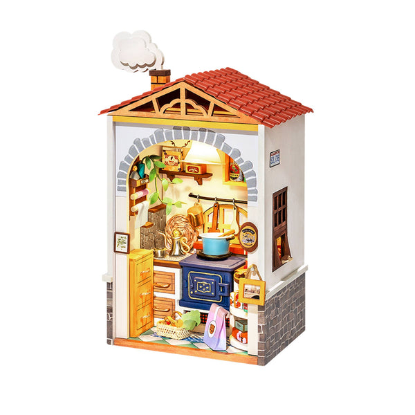 DIY Miniature House Kit Flavory Coffee Shop, Tiny House Kit for Adults to  Build, Mini House Making Kit with Furnitures, Halloween/Christmas