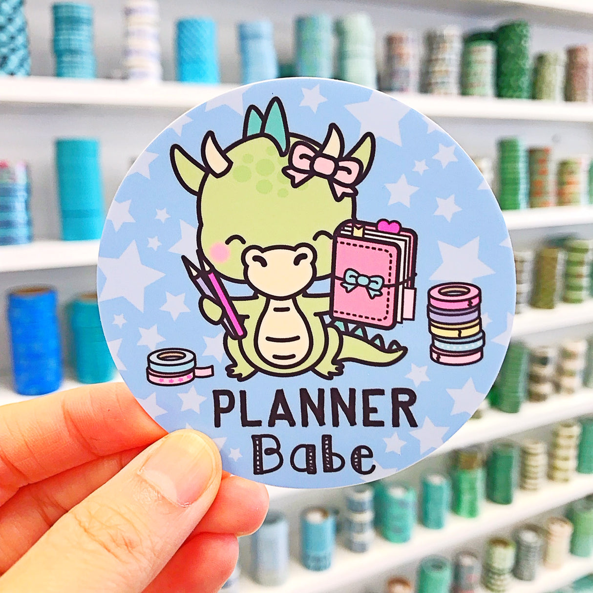 Dragon Planner Babe Vinyl Sticker