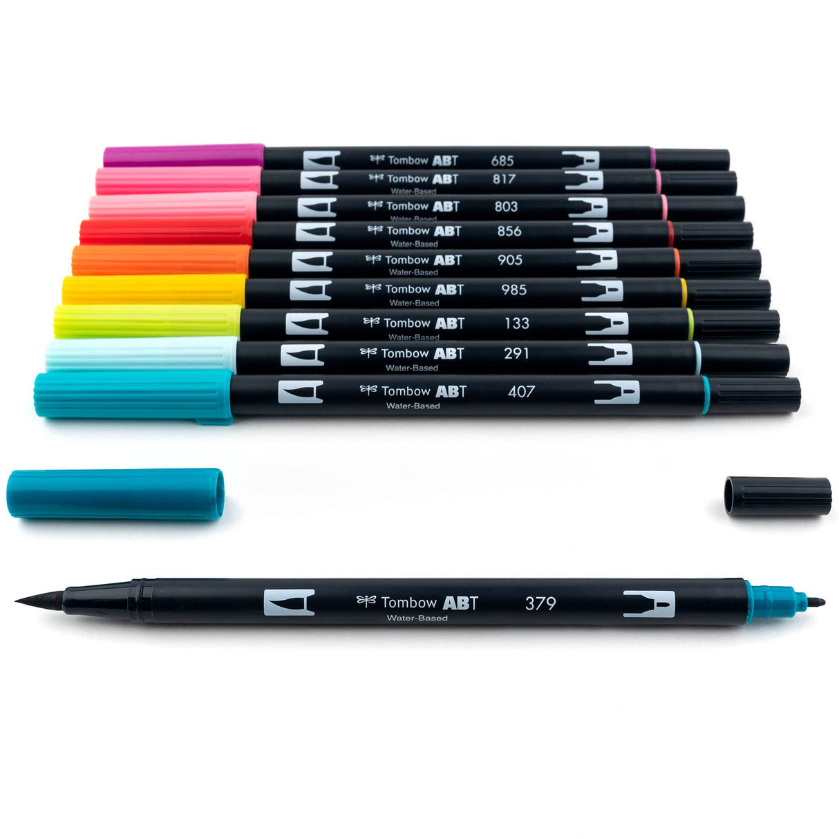 Dual Brush Pen Art Markers Tropical 10-Pack