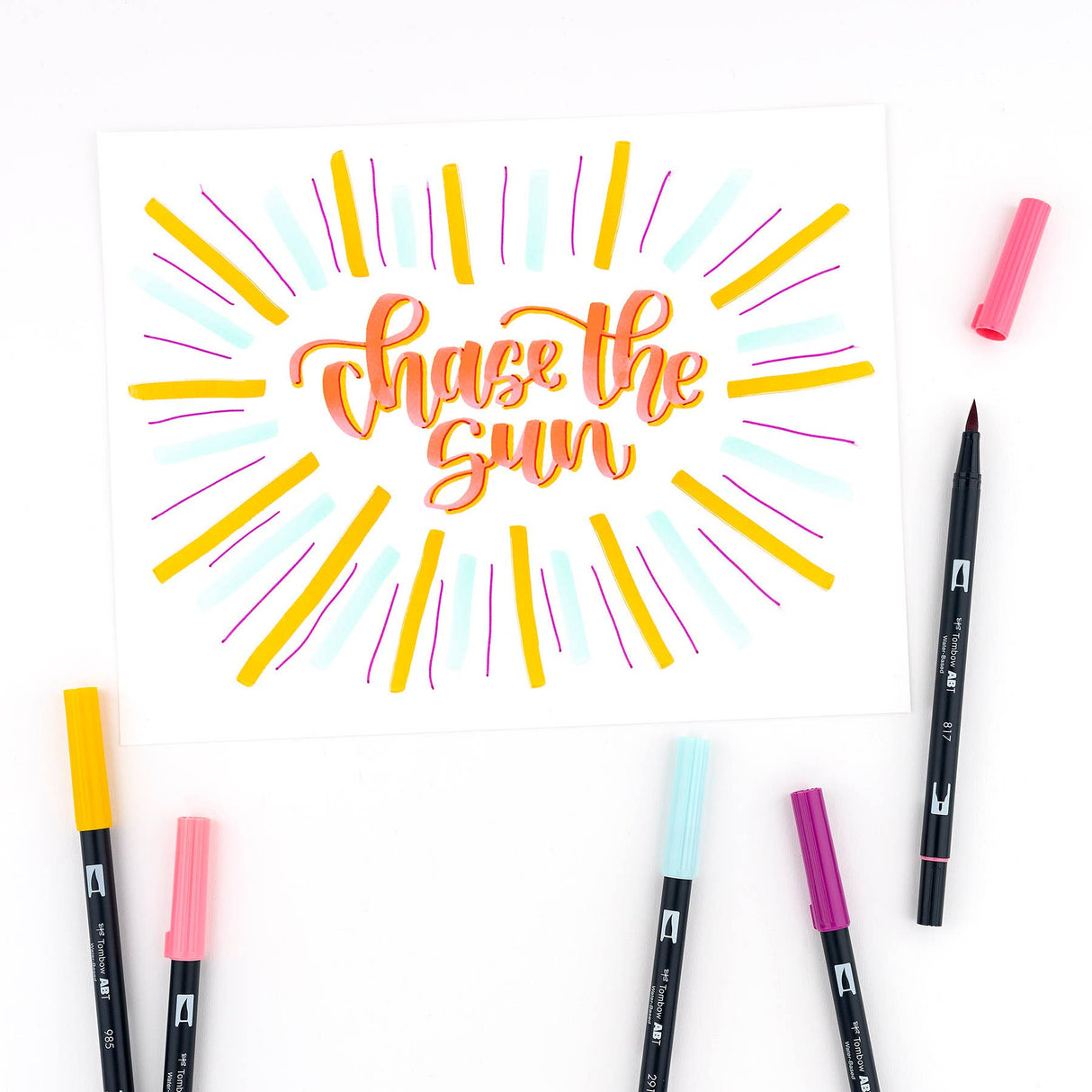 Dual Brush Pen Art Markers Tropical 10-Pack