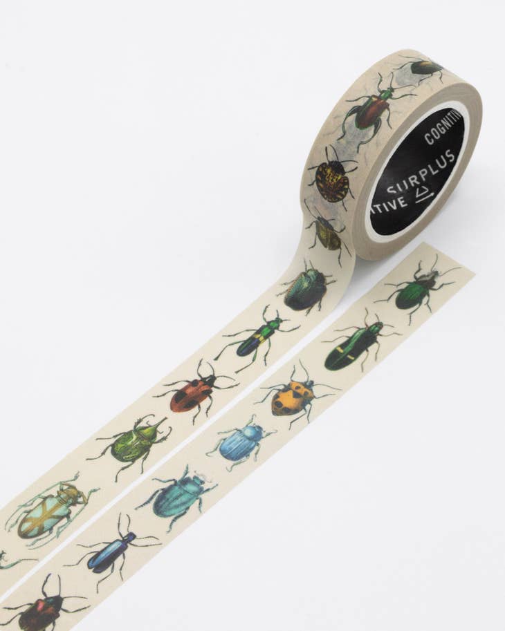 Entomology Beetles Washi Tape