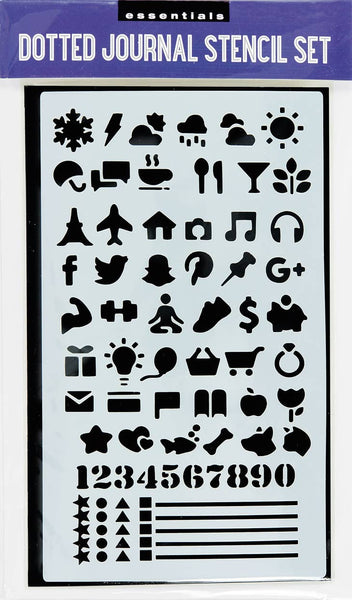 Essentials Dotted Journal Stencil Set: 300 Designs
