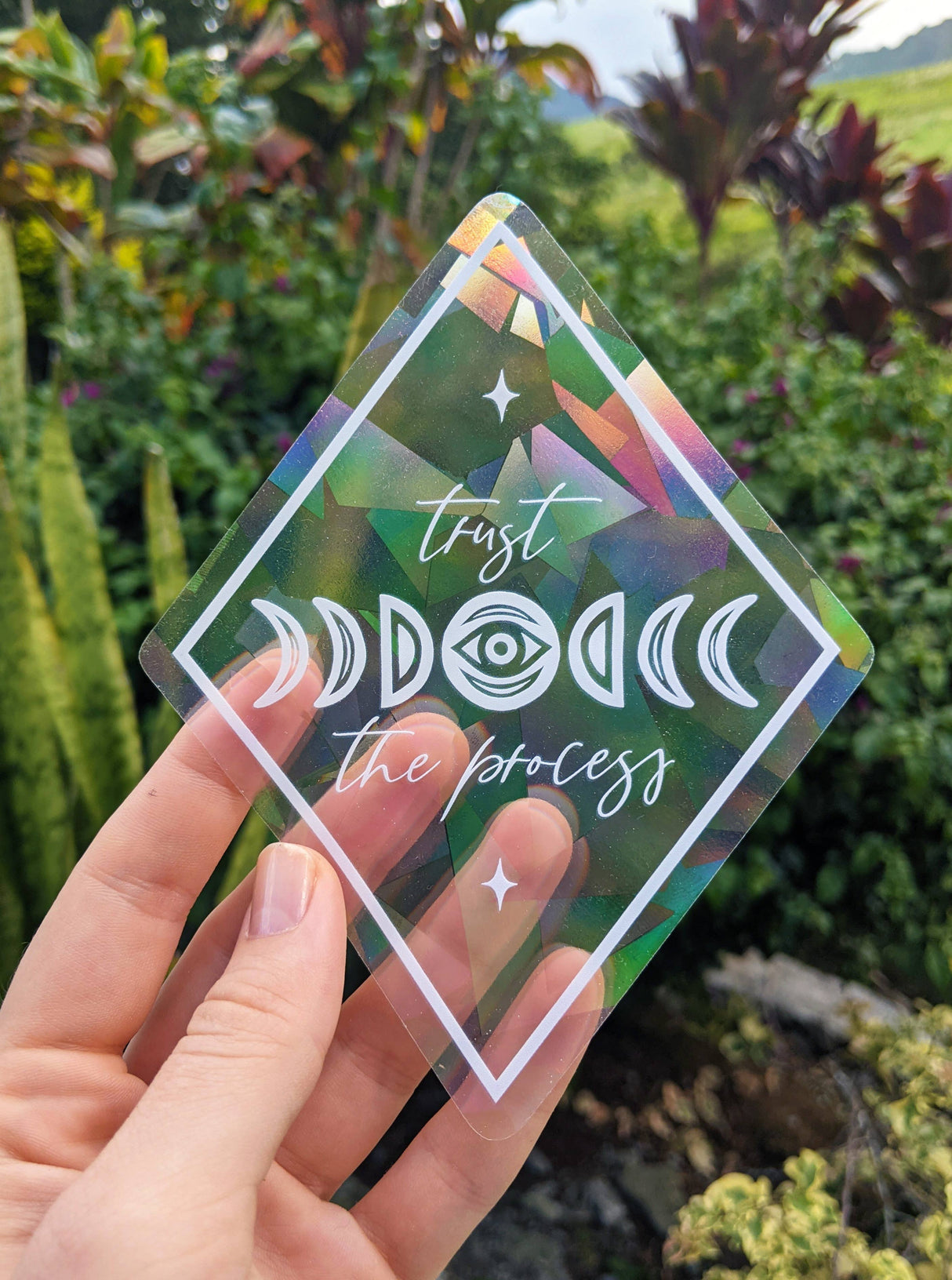 Trust the Process • Suncatcher Window Decal Rainbow Maker Sticker