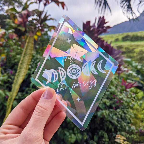 Trust the Process • Suncatcher Window Decal Rainbow Maker Sticker