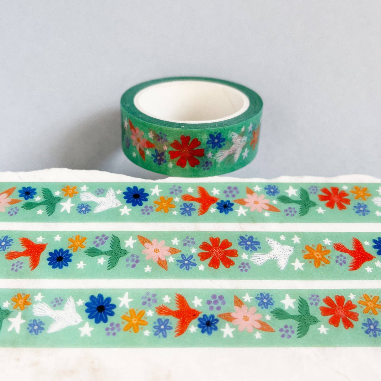 Flying Birds Washi Tape Mint