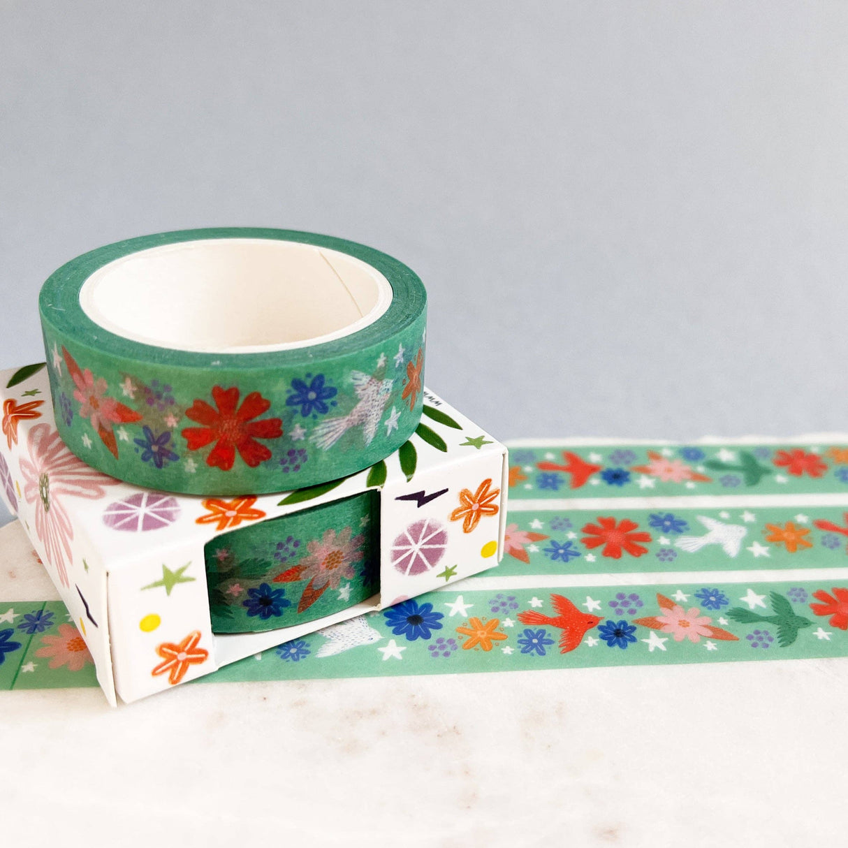 Flying Birds Washi Tape Mint