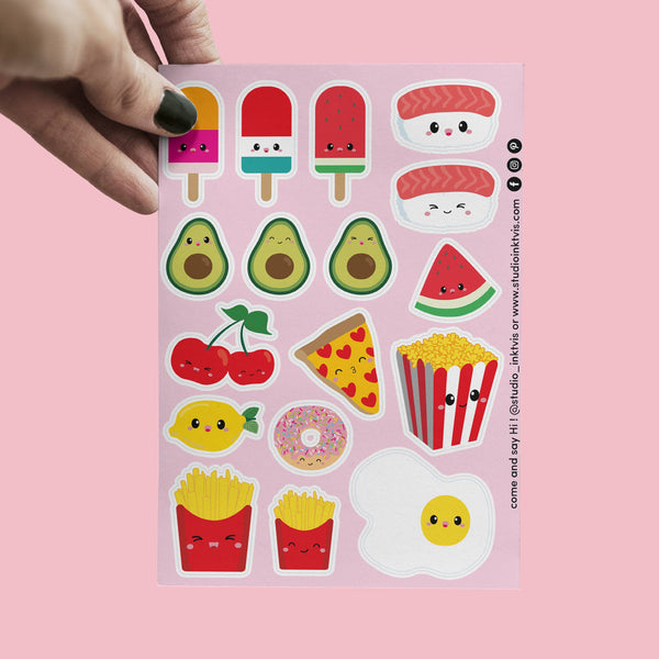 7 Sheets Cute Cartoon Nail Art Sticker Cute Nail UAE