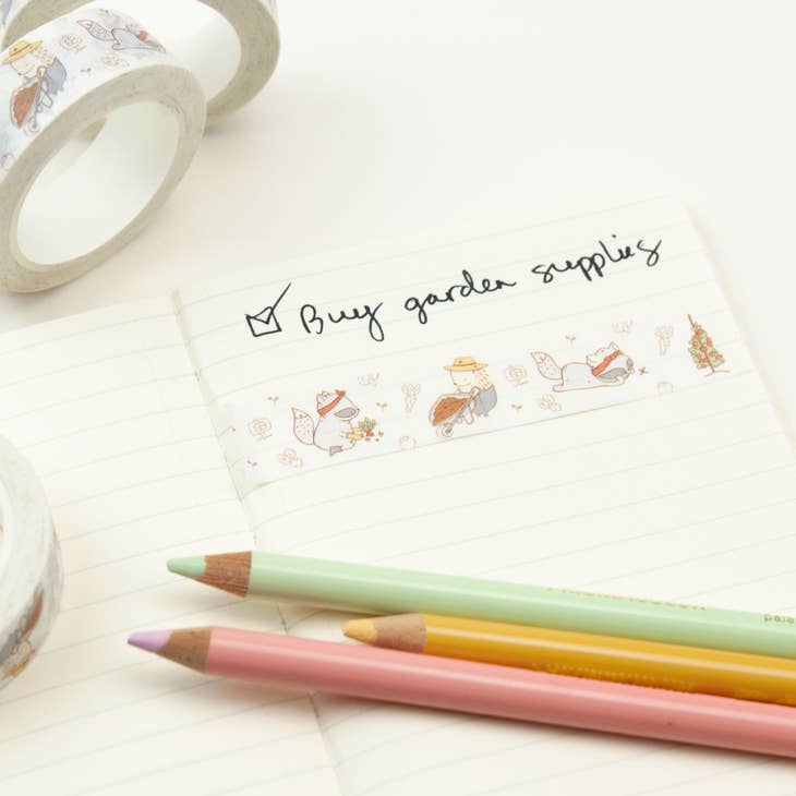 Cinta washi de jardinería