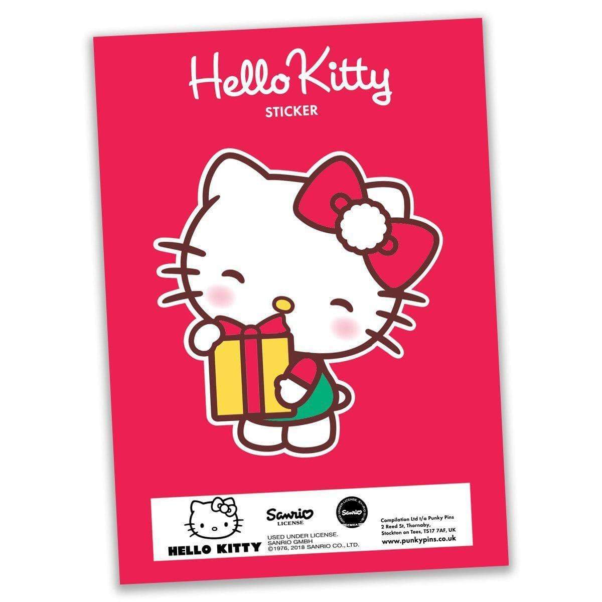 Hello Kitty Christmas Gift Single Sticker Sheet