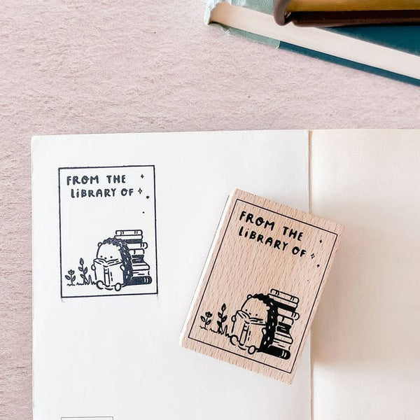  from The Library of, Ex Libris Book Stamp