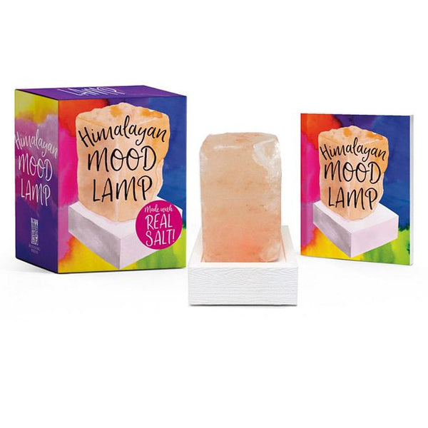 This mini Himalayan mood lamp is made from real salt and rotates through a rainbow of colors!