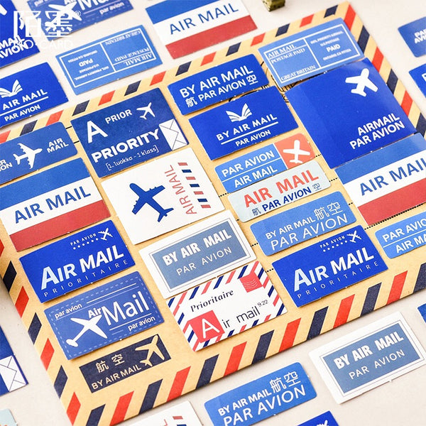 Airmail Flake Sticker Mini Box (46 pieces)