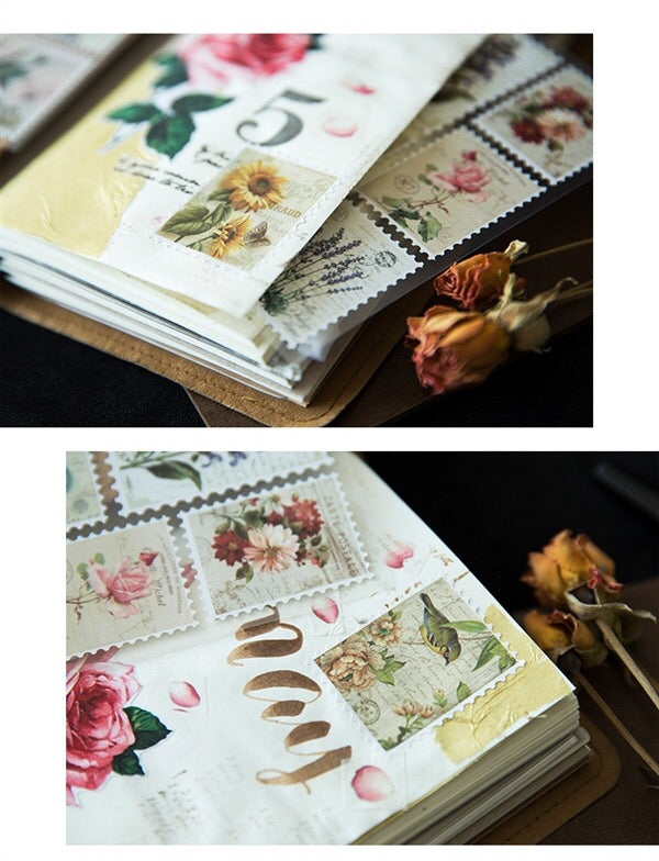 Retro Stamp Sticker (3 sheets)