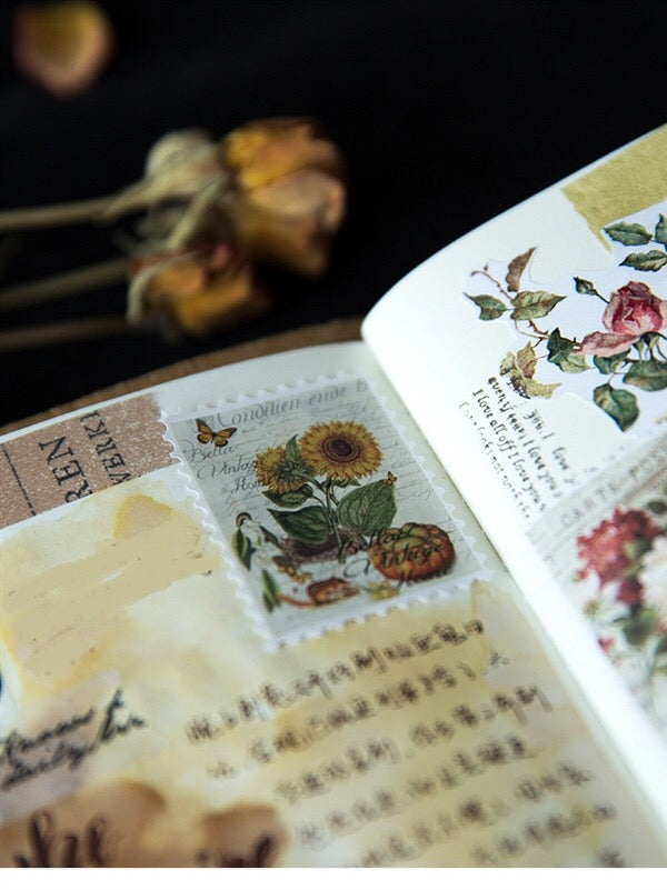 Retro Stamp Sticker (3 sheets)