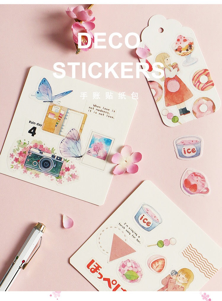 Pegatinas washi flake de Lil Missy (40 piezas)