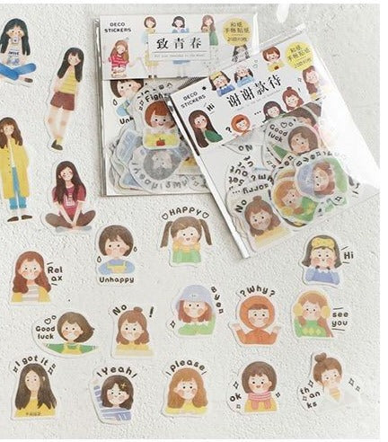 Feeling Washi Flake Sticker (40 pieces)