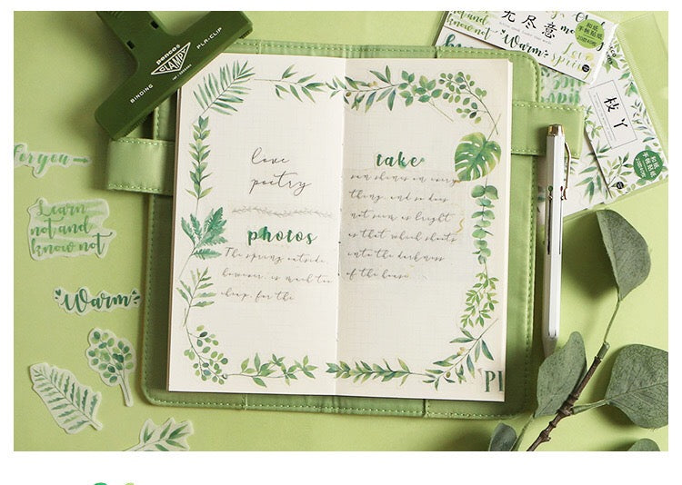 Words Washi Flake Sticker