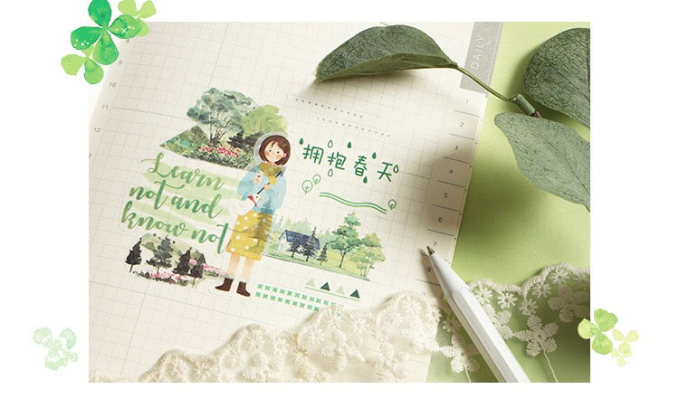 Feeling Washi Flake Sticker (40 pieces)