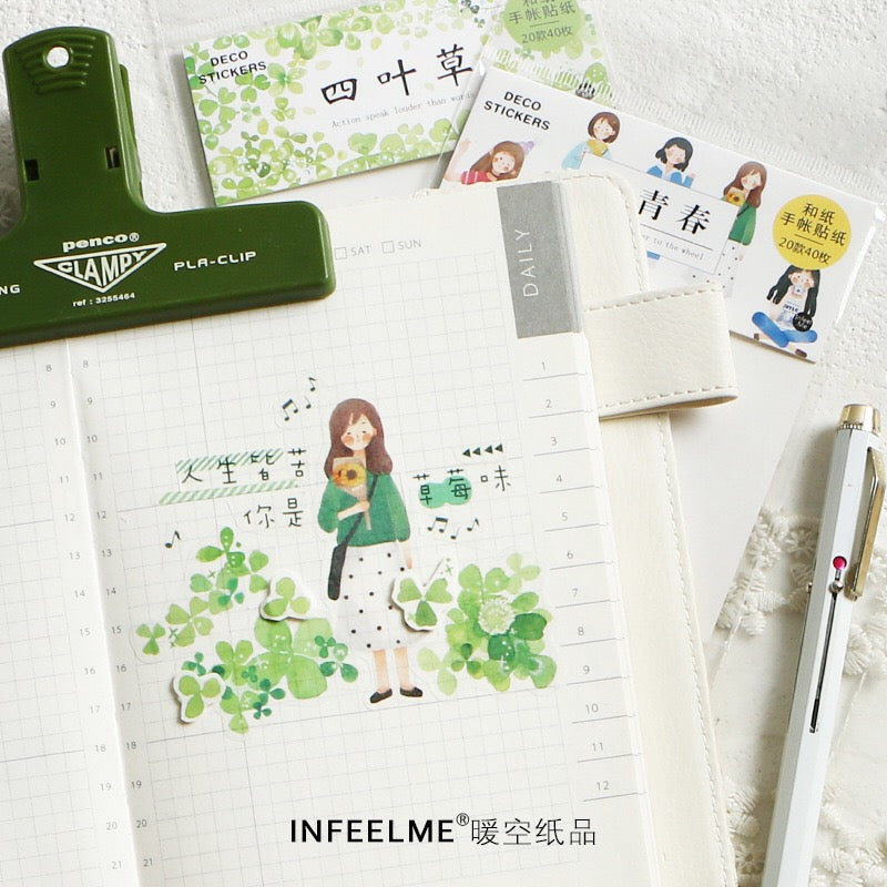 Pegatinas washi flake para jóvenes