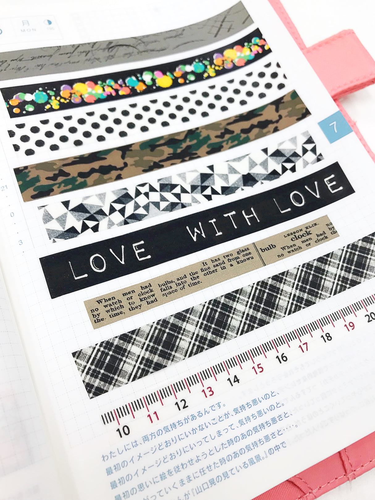 With Love Typewriter Font Washi Tape at Little Craft Place Washi Wall