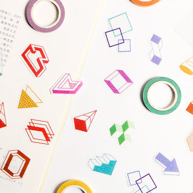 Geo Shape Flake Sticker