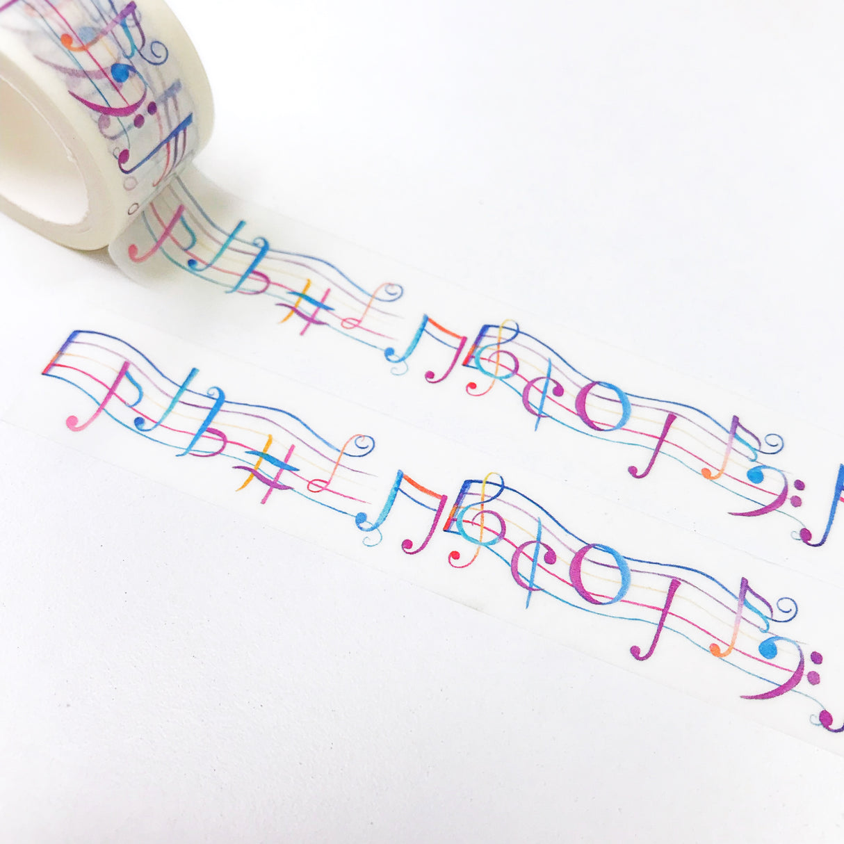 Dancing Music Notes Washi Tape
