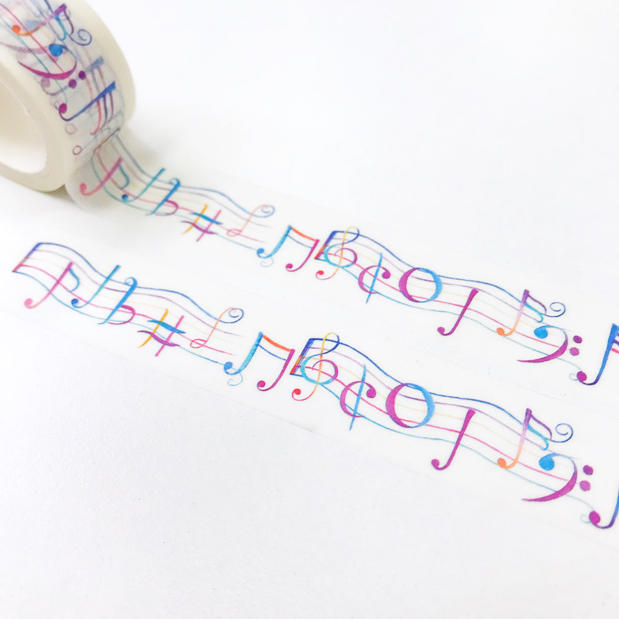Dancing Music Notes Washi Tape