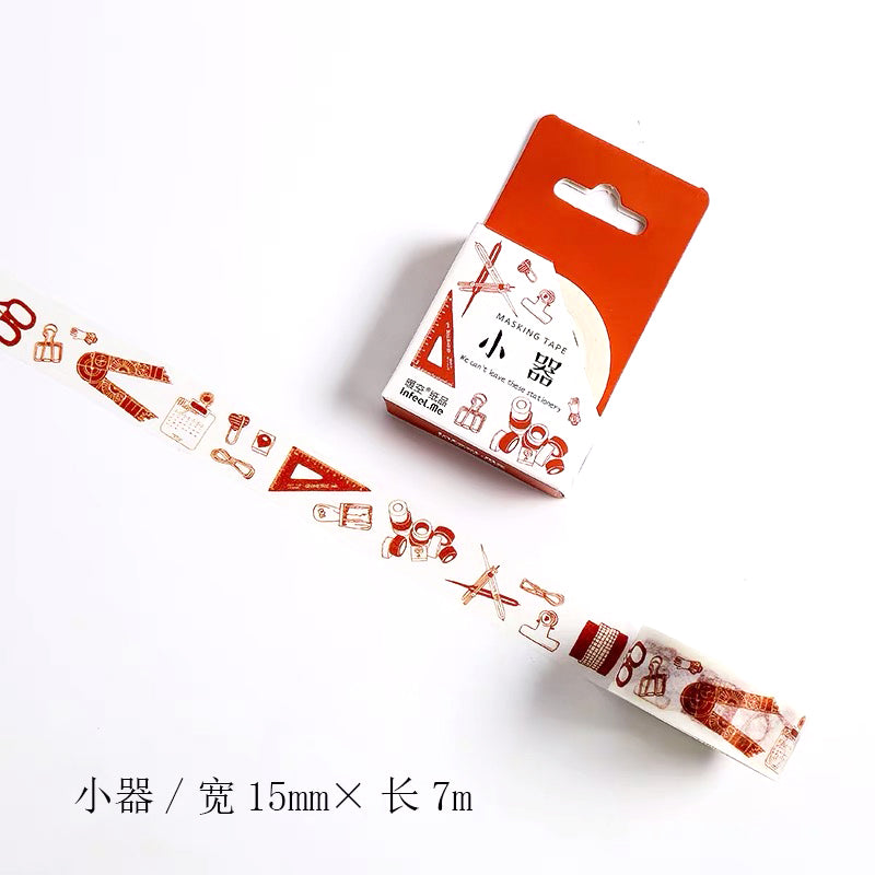 Cinta adhesiva washi para papelería