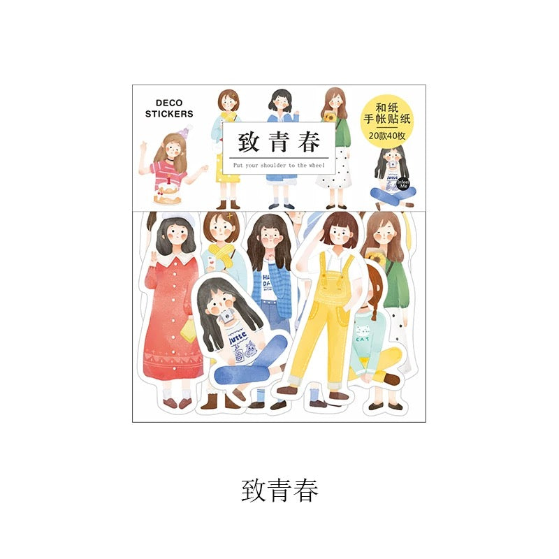 Pegatinas washi flake para jóvenes