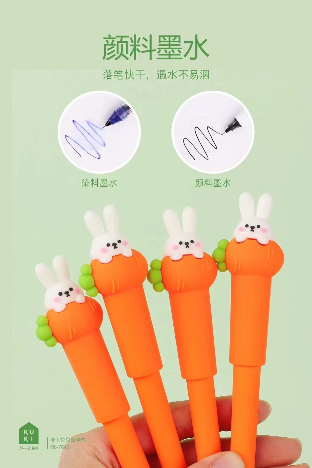 Bunny Carrot Rollerball Pen