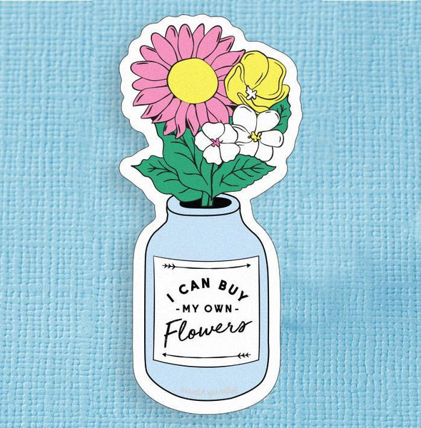Jar of Flowers Sticker