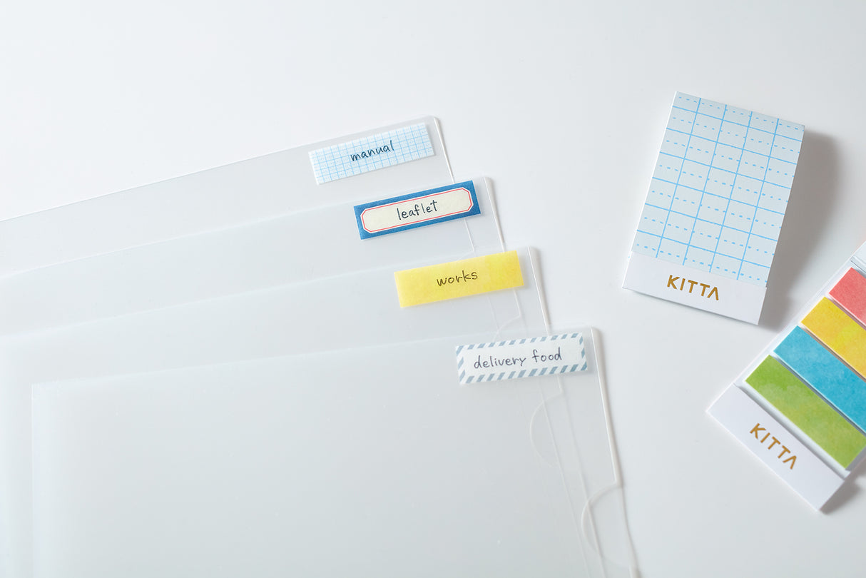 You can also tape the washi tape strip out from the edge of your page to make a decorated index tab.