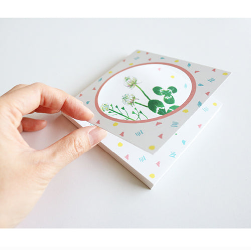 Koniwa Daisy Flower Window Memo Pad