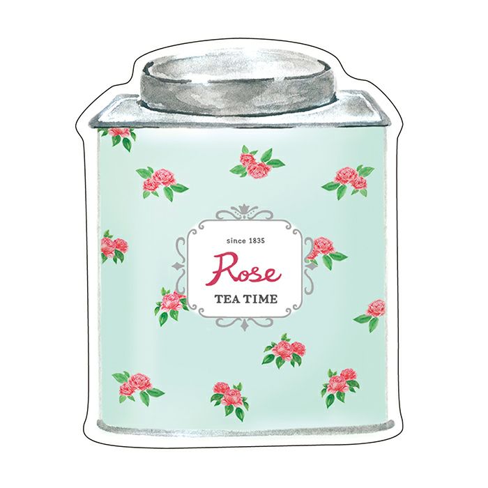 Juego de cartas Tea Time Rose: papeles y sobres para escribir