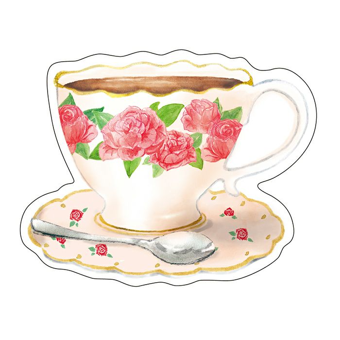 Juego de cartas Tea Time Rose: papeles y sobres para escribir