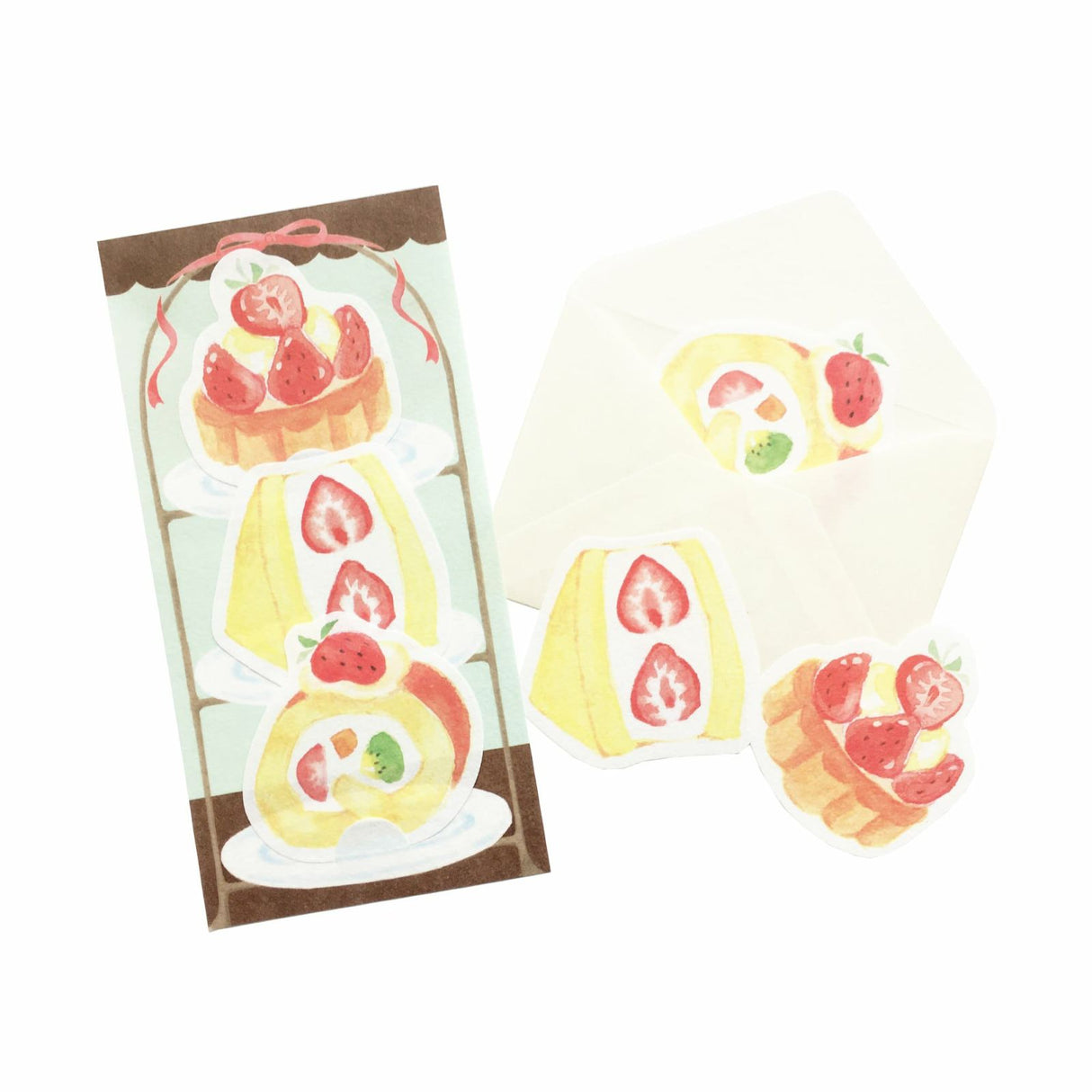 Juego de letras de tarta de buffet de fresas