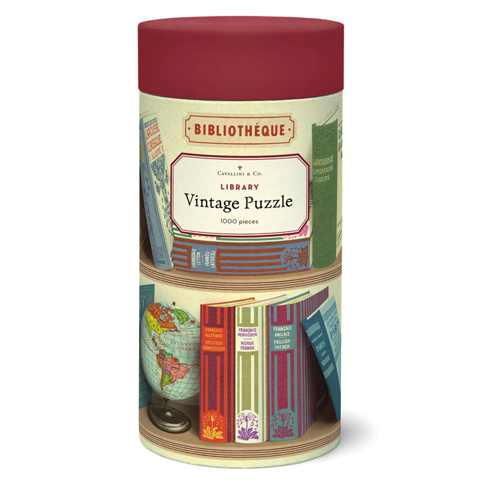 Library Books 1,000 Piece Puzzle Cavallini & Co