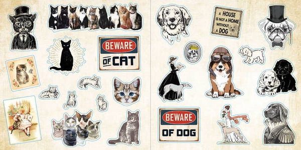 Forest Stamp Stickers Journal Supplies Craft Stickers Planner Supplies  Scrapbooking Animal Stickers Scrapbook Ephemera 