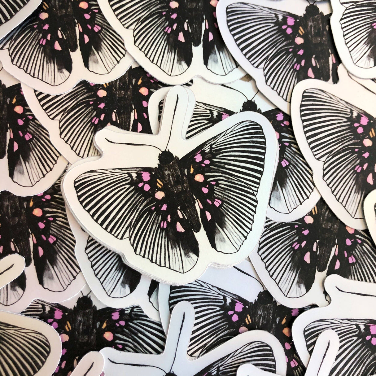 Pegatina holográfica de Lyropteryx Apollonia