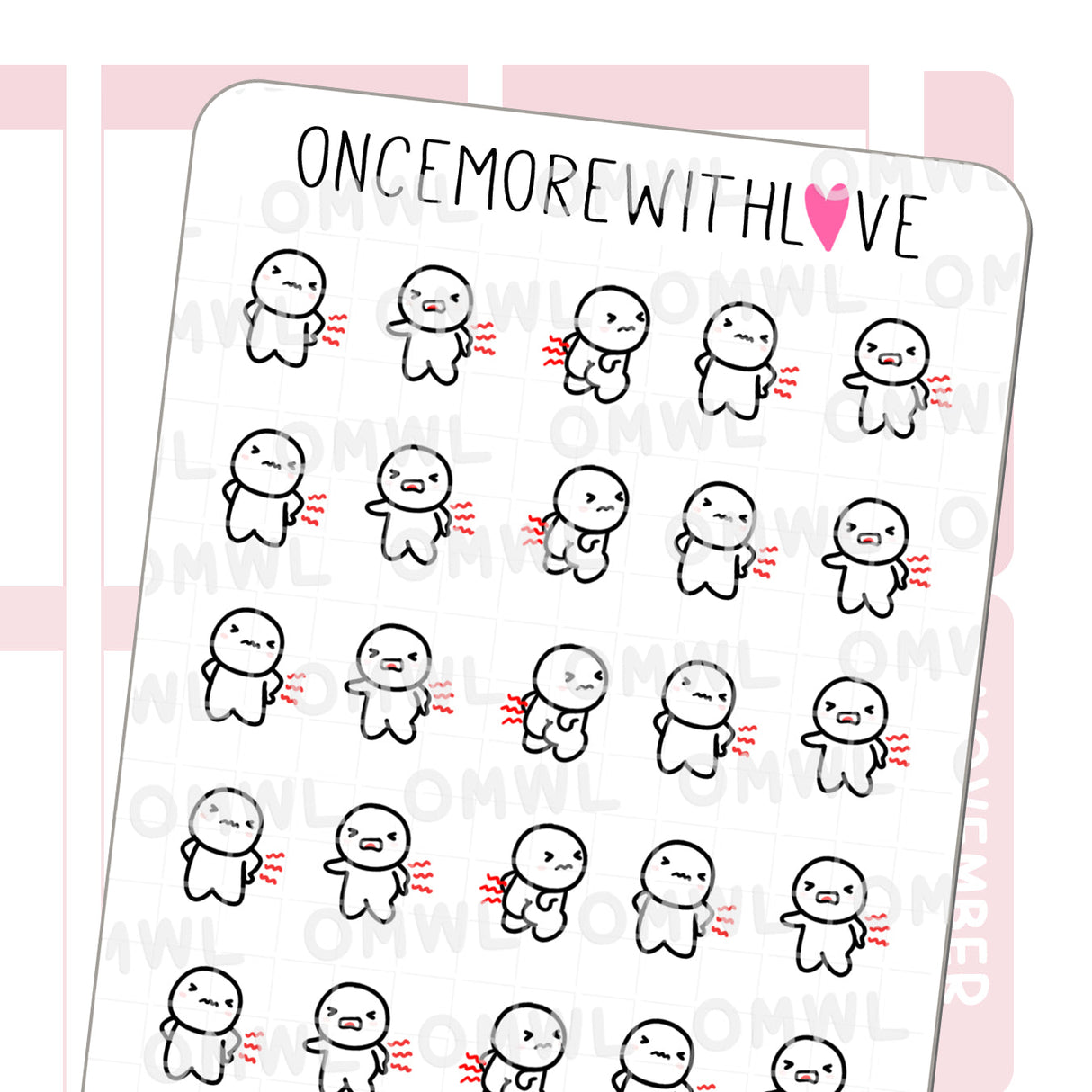 M1067 Backache Sticker